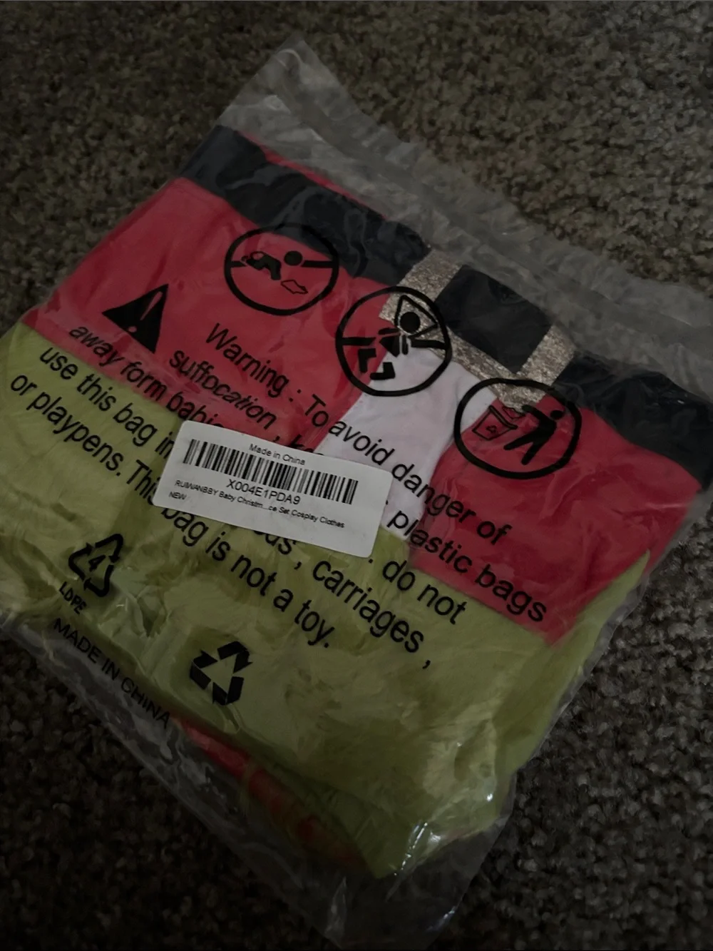 Grinch costume for baby